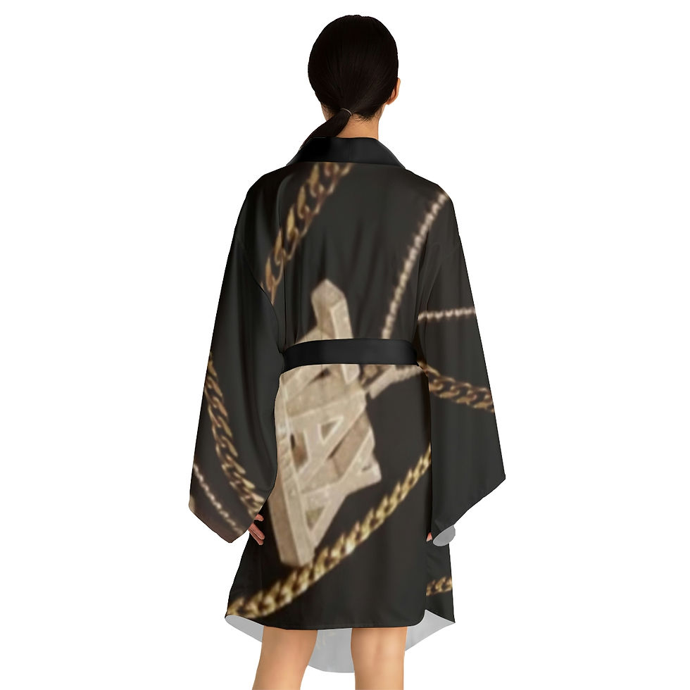 Thumbnail: Smoke Break Long Sleeve Kimono Robe