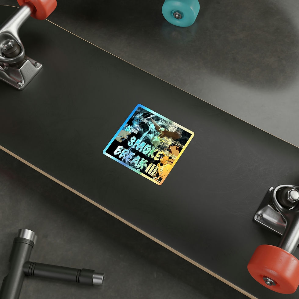 Thumbnail: Smoke Break III Holographic Die-cut Stickers