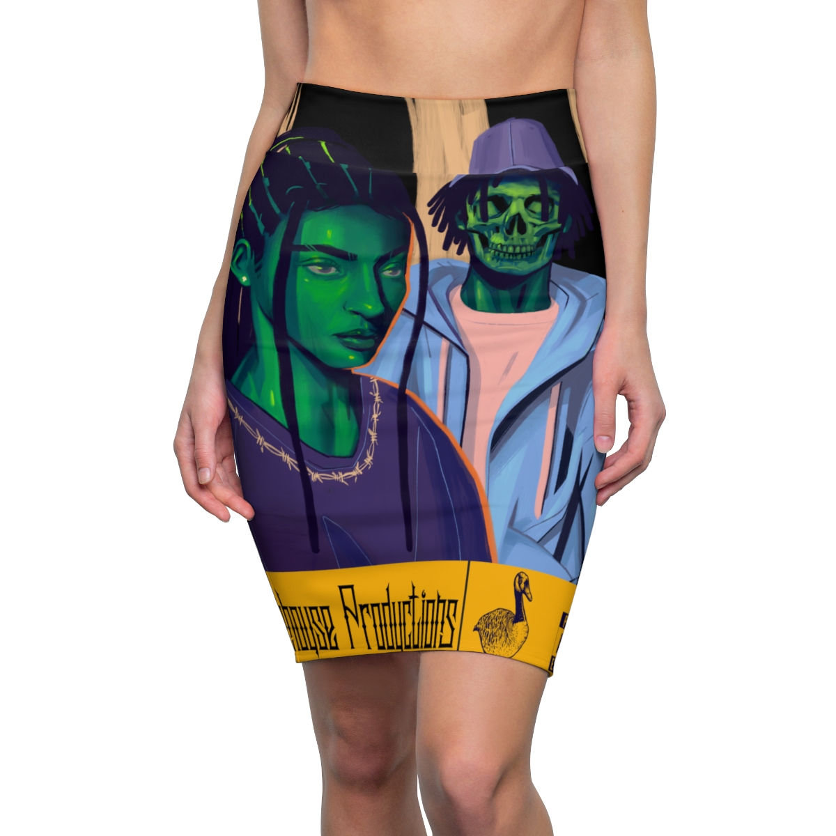 Wake N Bake N HeartBreak Women's Pencil Skirt