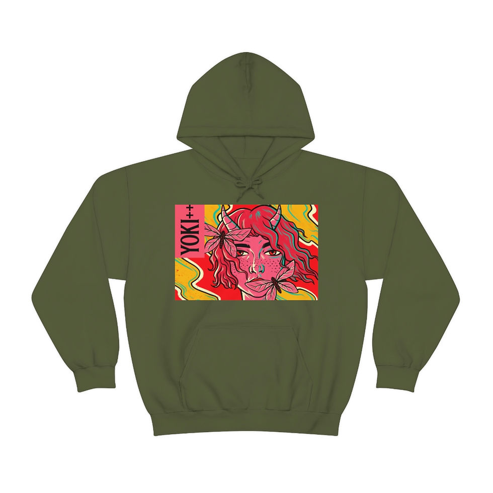Thumbnail: Yoki++ Red Unisex Heavy Blend™ Hooded Sweatshirt