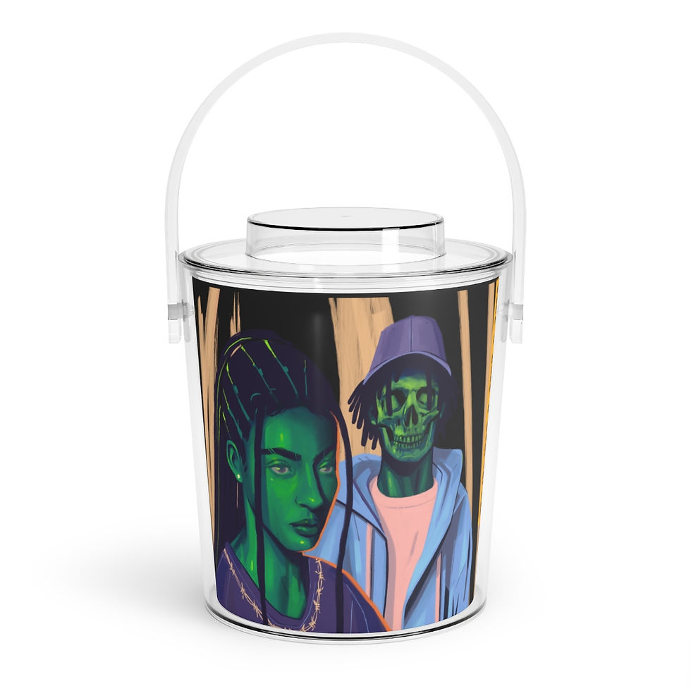 Thumbnail: Wake N Bake N HeartBreak Ice Bucket with Tongs