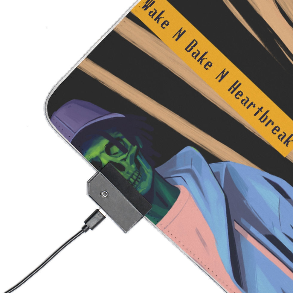 Thumbnail: Wake N Bake N HeartBreak LED Gaming Mouse Pad