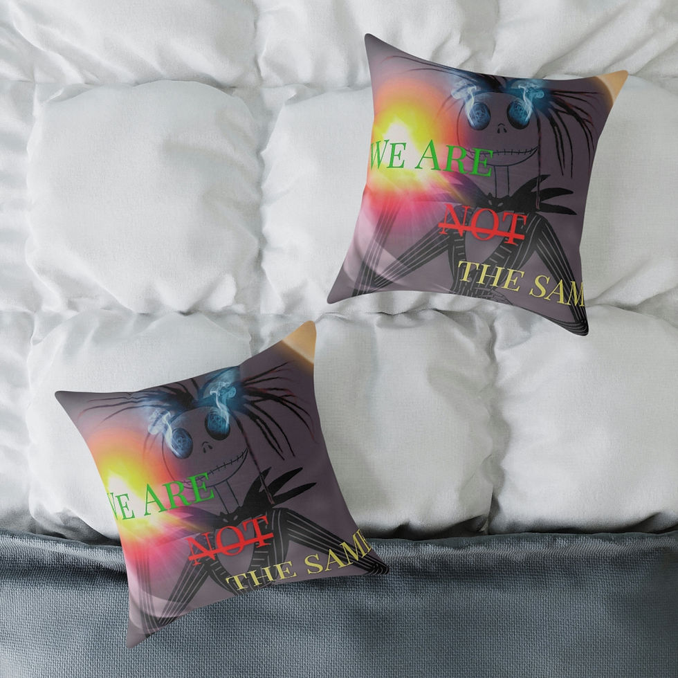 Thumbnail: We Are Not The Same Spun Polyester Pillow