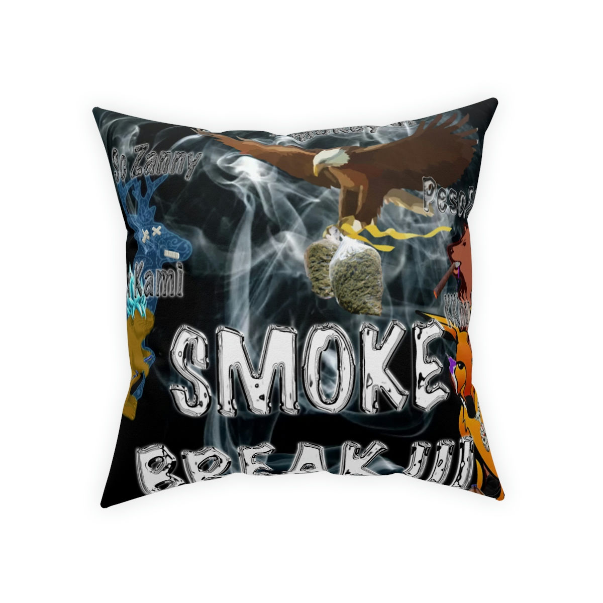 Smoke Break III Broadcloth Pillow