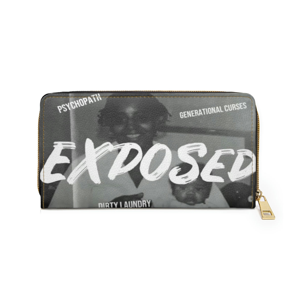 Exposed Zipper Wallet