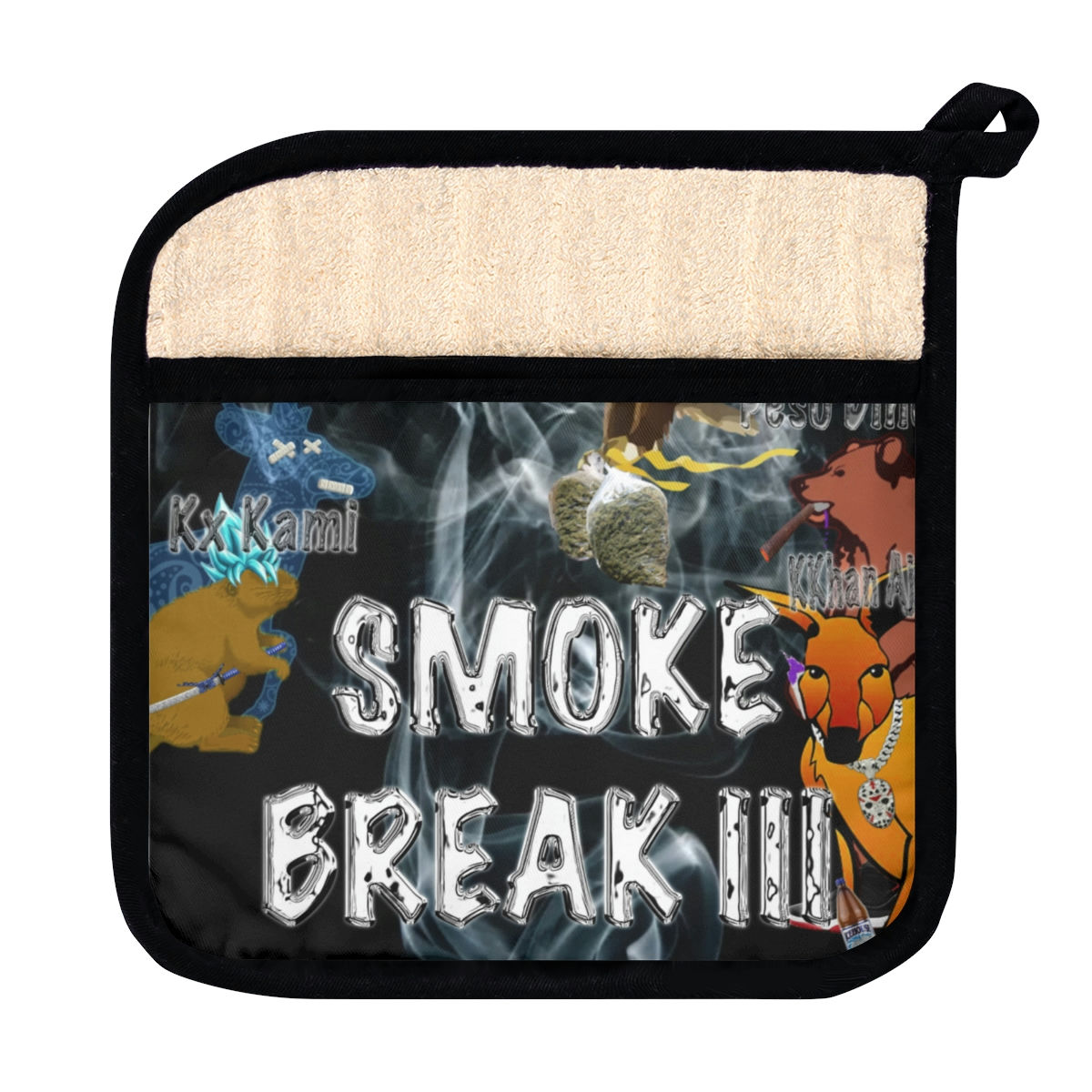 Smoke Break III Pot Holder with Pocket