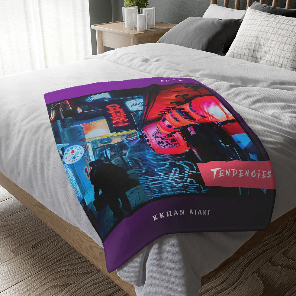 Thumbnail: Tendencies Velveteen Minky Blanket (Two-sided print)