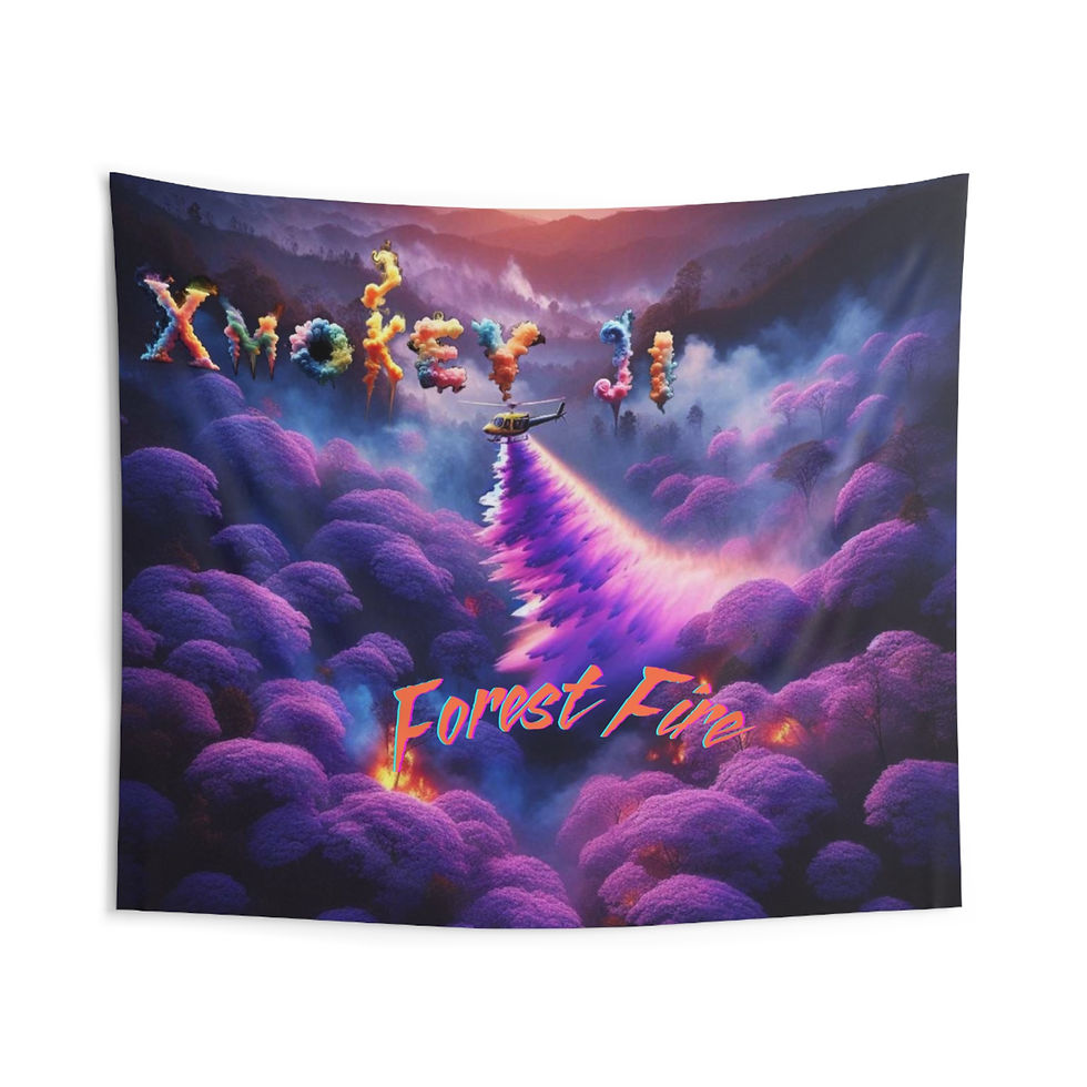 Thumbnail: Forest Fire Indoor Wall Tapestries