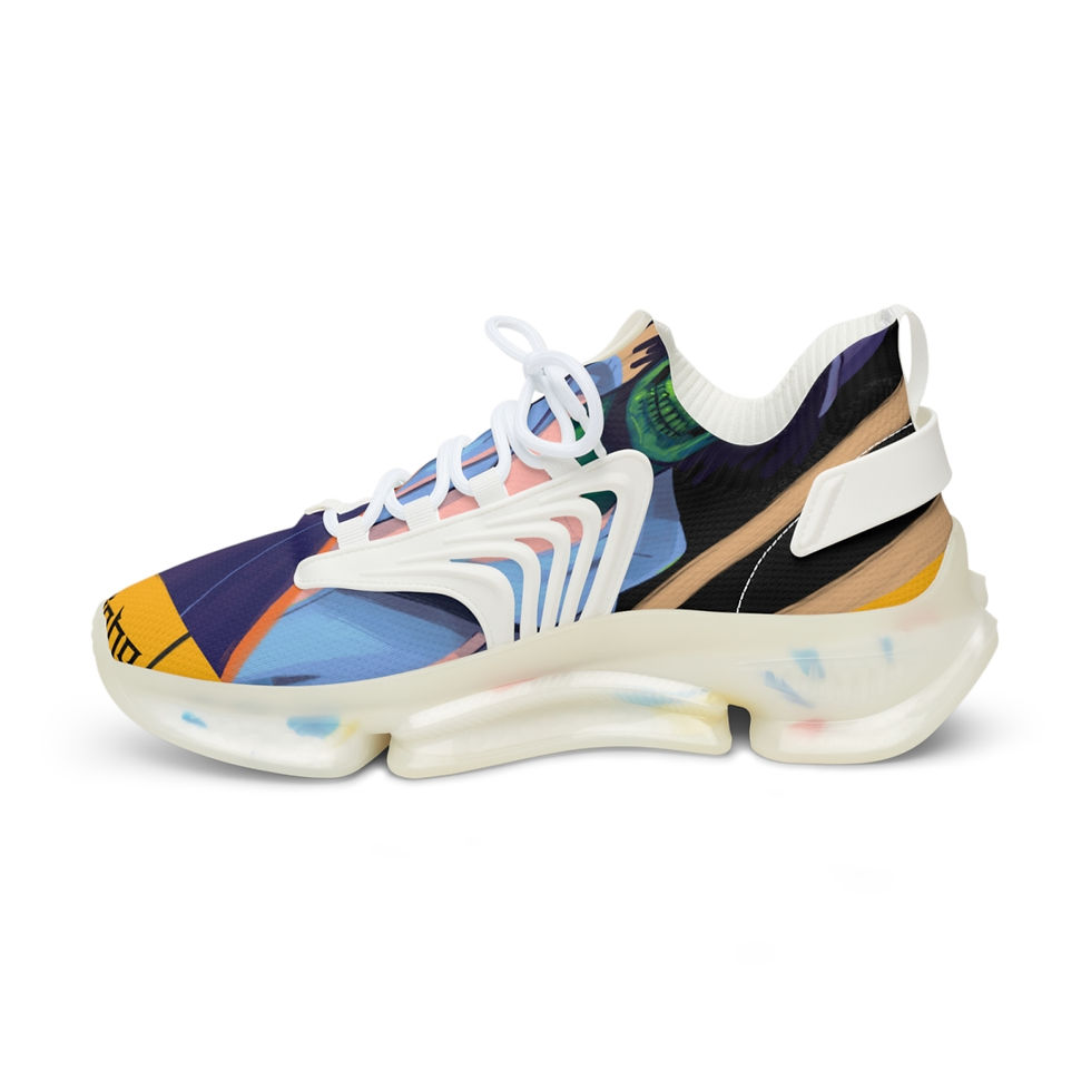 Thumbnail: Wake N Bake N HeartBreak Men's Mesh Sports Sneakers