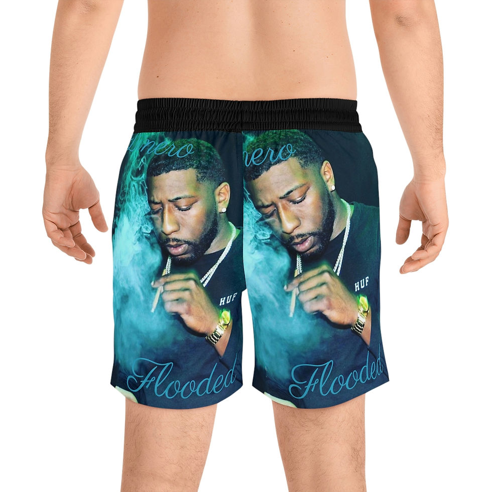 Thumbnail: Flooded Men's Mid-Length Swim Shorts (AOP)
