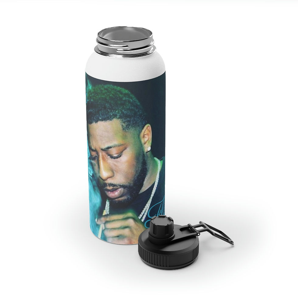 Thumbnail: Flooded Stainless Steel Water Bottle, Sports Lid