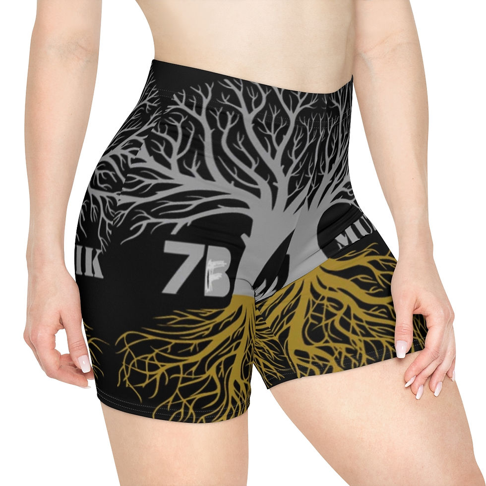 Thumbnail: 7B Family Tree Women's Biker Shorts