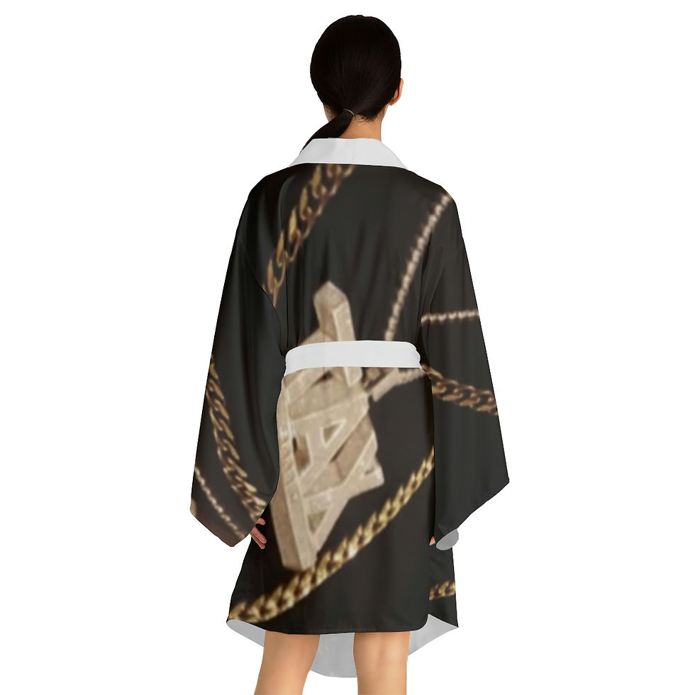 Thumbnail: Smoke Break Long Sleeve Kimono Robe