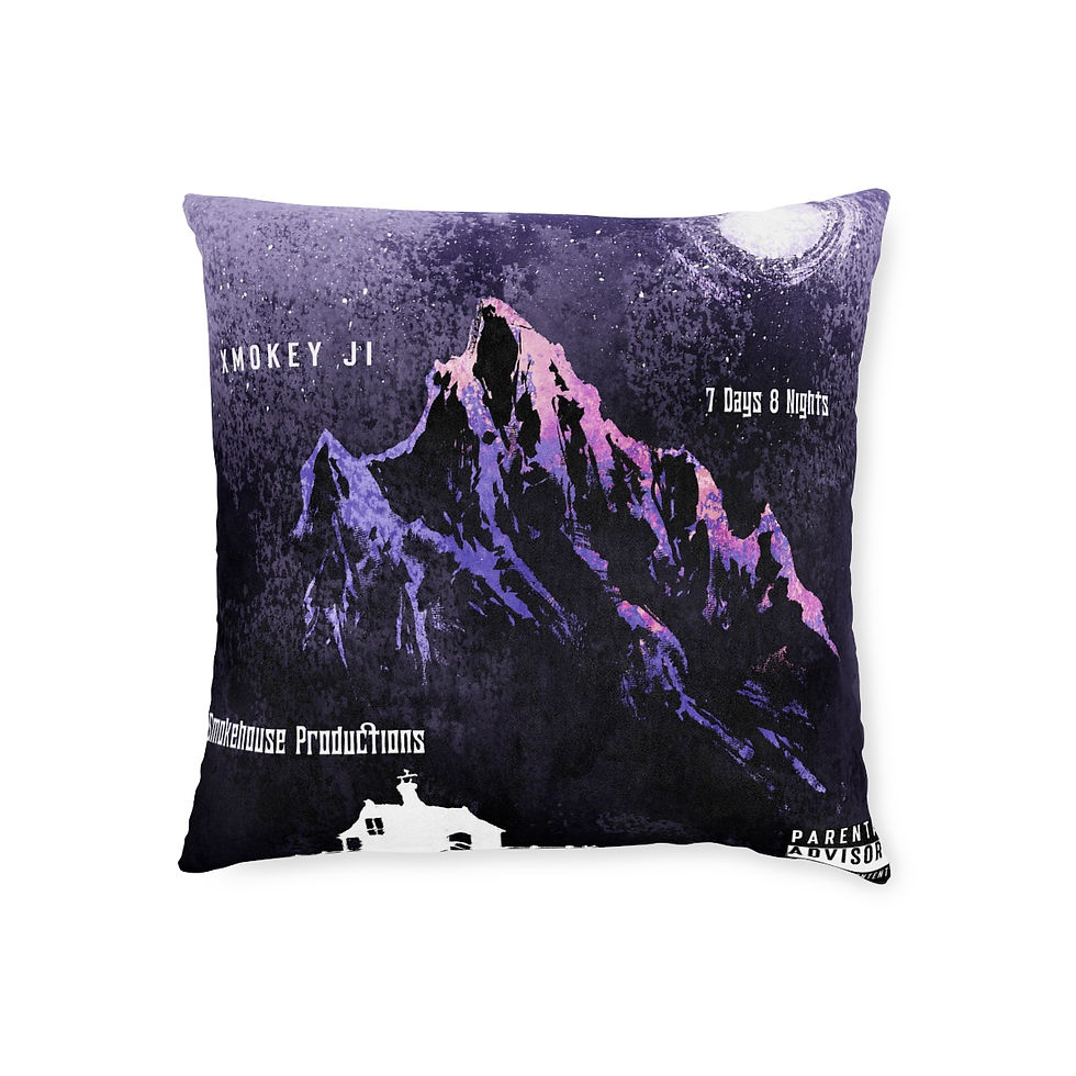 Thumbnail: 7 Days 8 Nights Square Pillow - White Back