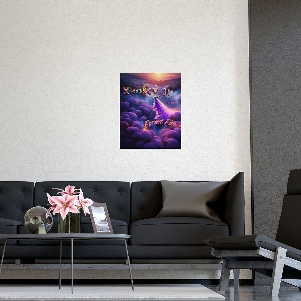 Thumbnail: Forest Fire Vertical and Horizontal Matte Posters