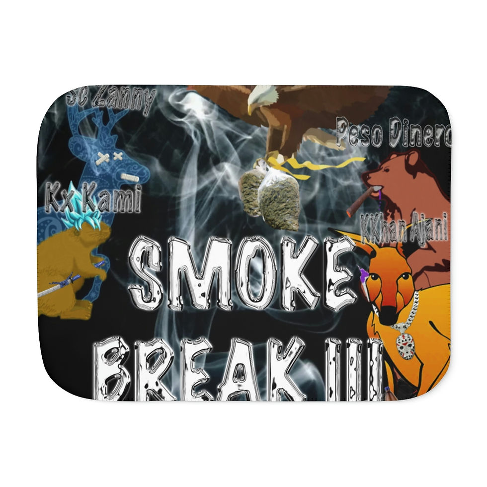 Thumbnail: Smoke Break III Sherpa Blanket, Two Colors