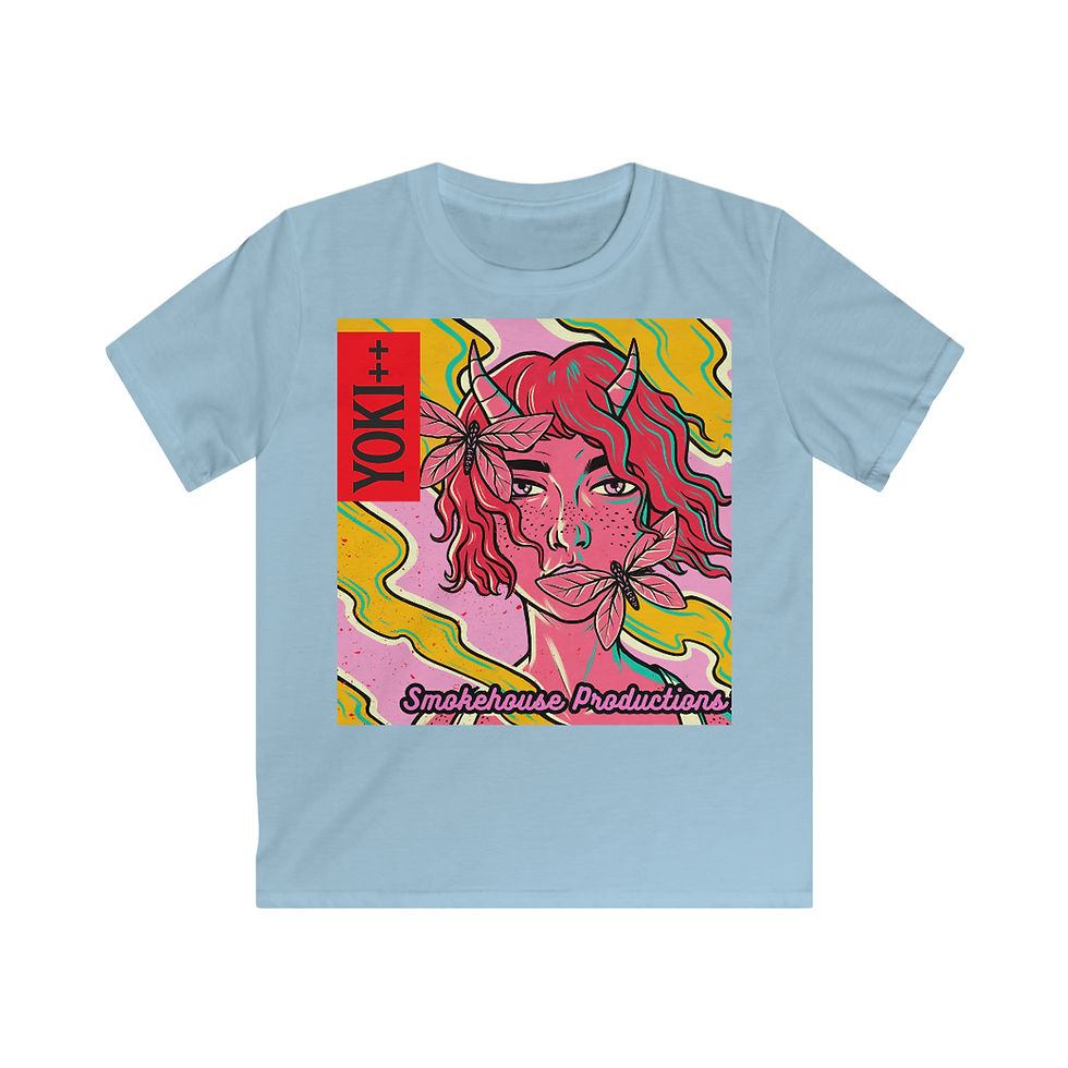 Thumbnail: Yoki++ Pink Kids Softstyle Tee