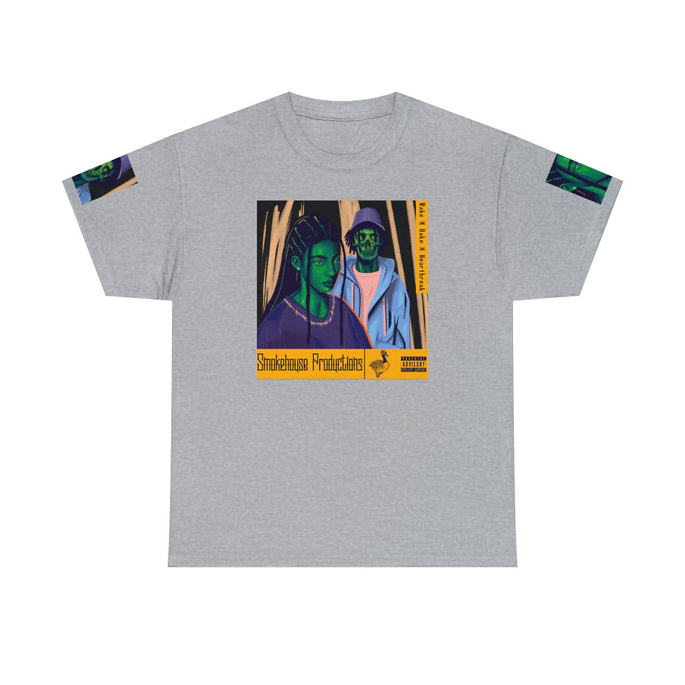 Thumbnail: Wake N Bake N HeartBreak Unisex Heavy Cotton Tee