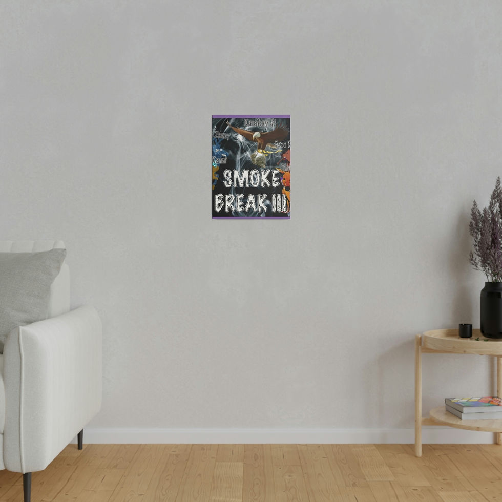 Thumbnail: Smoke Break III Matte Canvas, Stretched