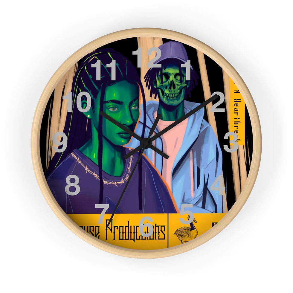Thumbnail: Wake N Bake N Heartbreak Wall clock
