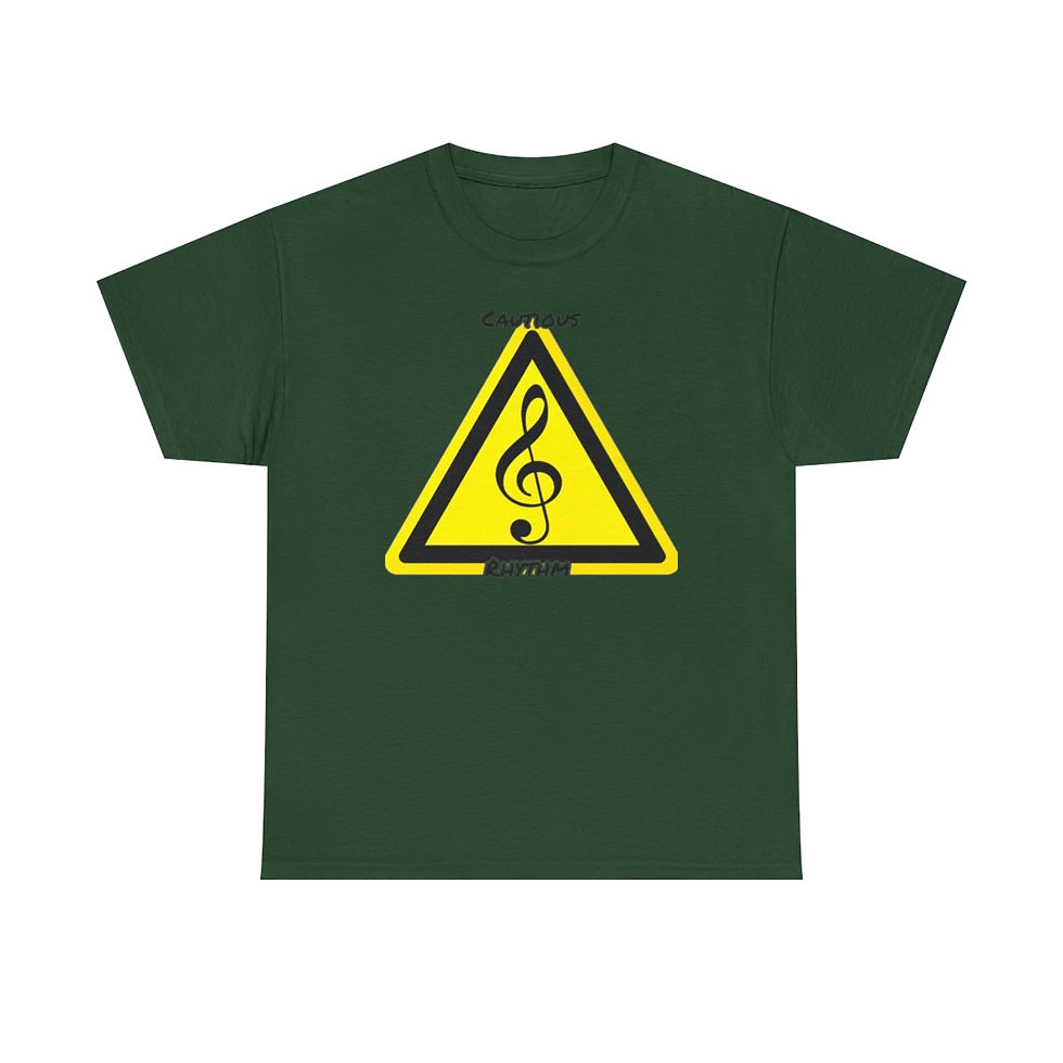 Thumbnail: Cautious Rhythm Unisex Heavy Cotton Tee V2