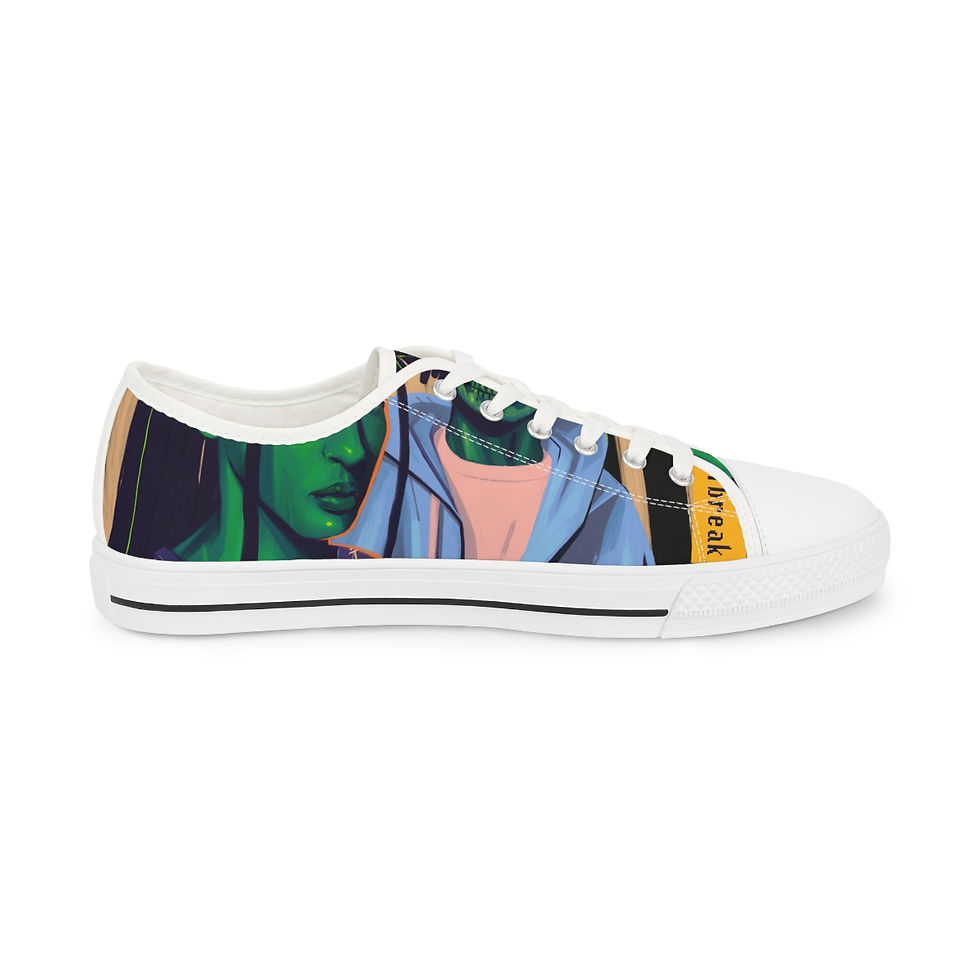 Thumbnail: Wake N Bake N HeartBreak Men's Low Top Sneakers