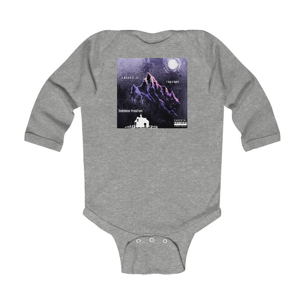 Thumbnail: 7 Days 8 Nights Infant Long Sleeve Bodysuit