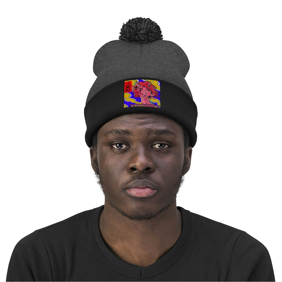 Thumbnail: Yoki++ Blue Pom Pom Beanie