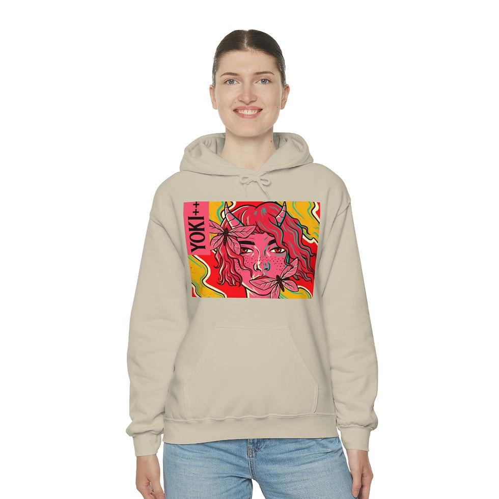 Thumbnail: Yoki++ Red Unisex Heavy Blend™ Hooded Sweatshirt