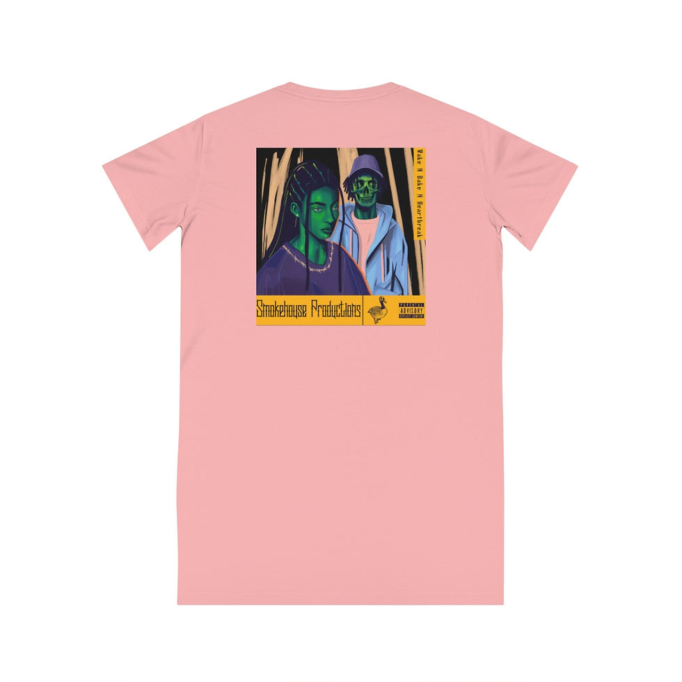 Thumbnail: Wake N Bake N HeartBreak Spinner T-Shirt Dress