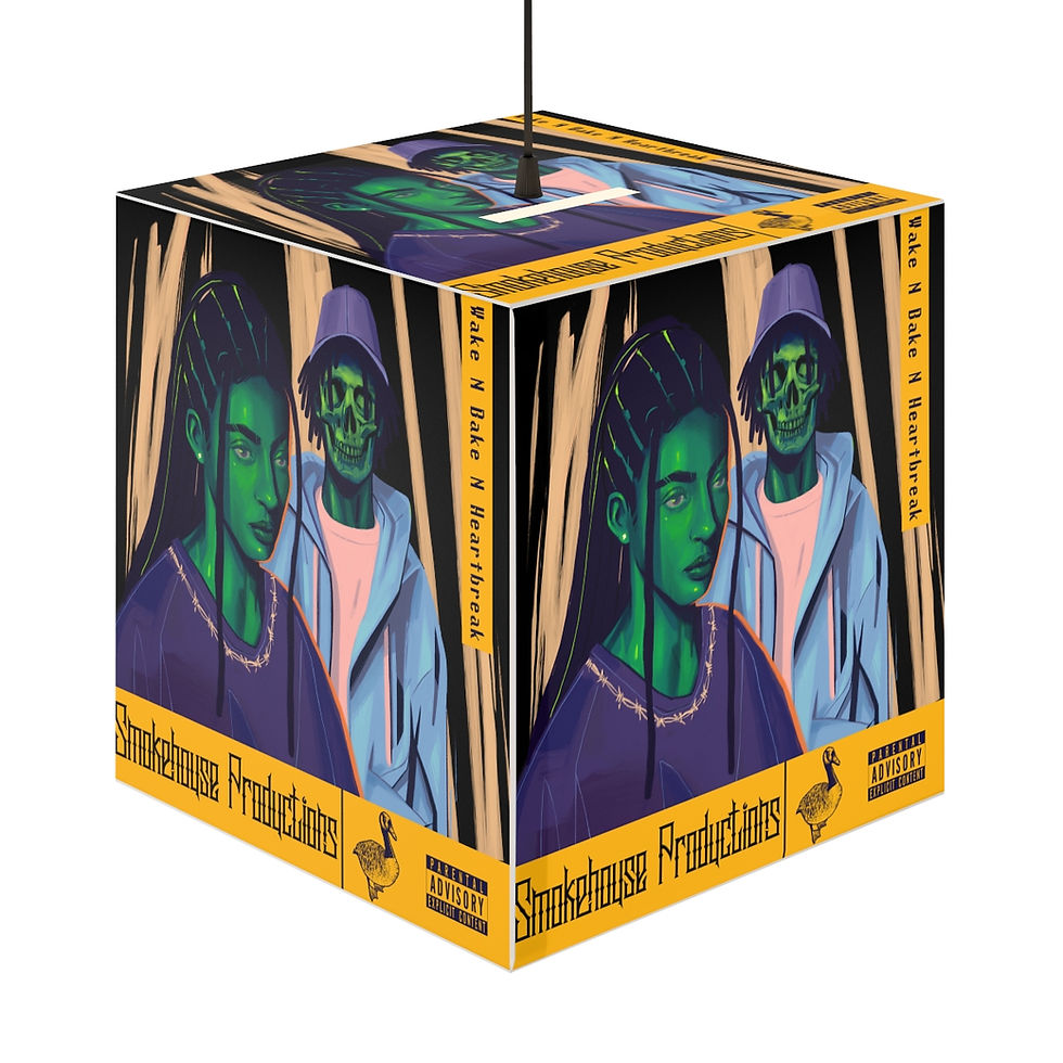 Wake N Bake N HeartBreak Light Cube Lamp