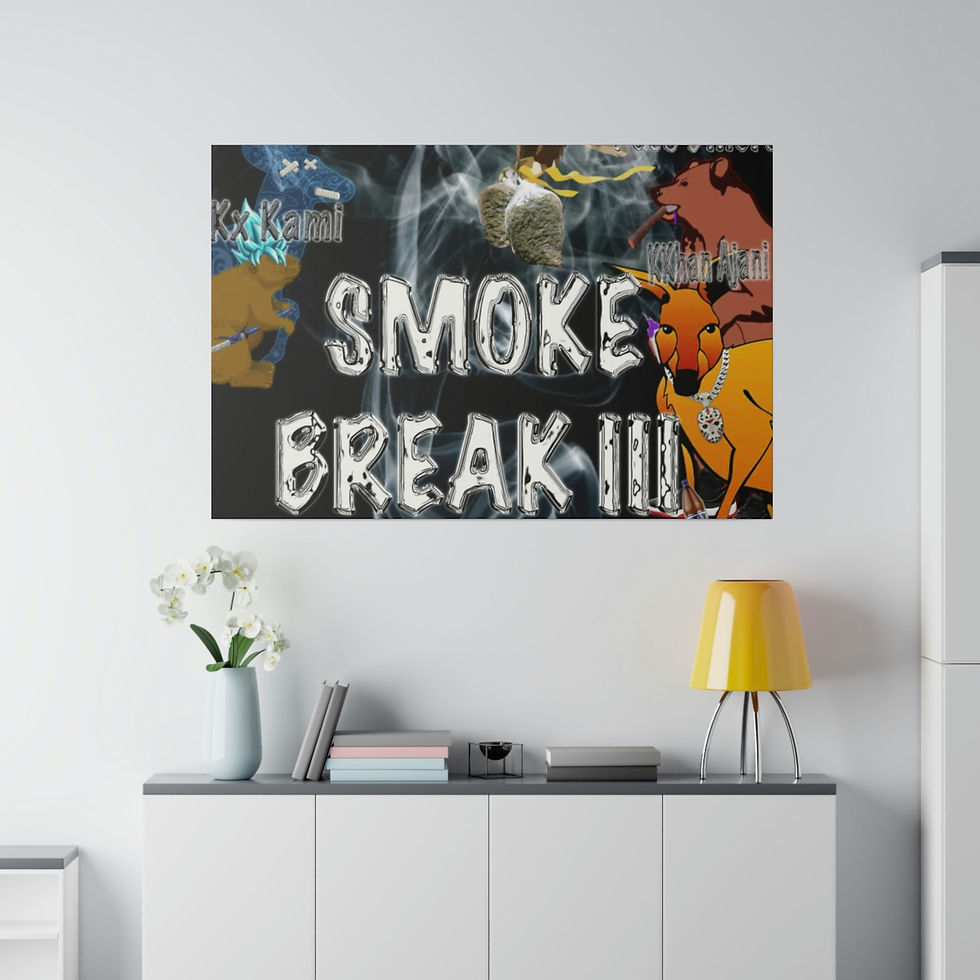Thumbnail: Smoke Break III Matte Canvas, Stretched