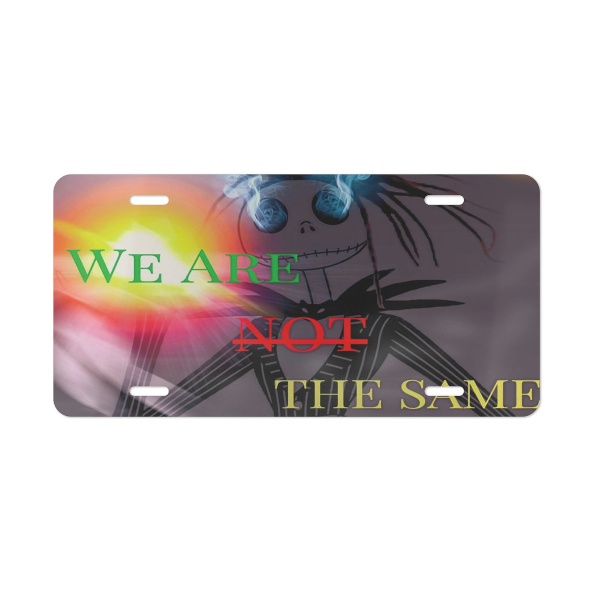 We Are Not The Same Vanity Plate