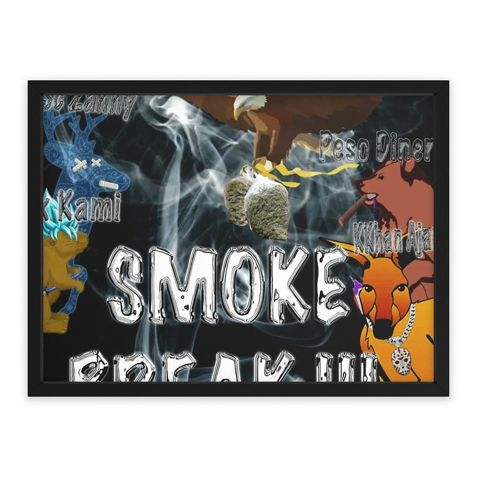 Thumbnail: Smoke Break III Framed Poster, Horizontal