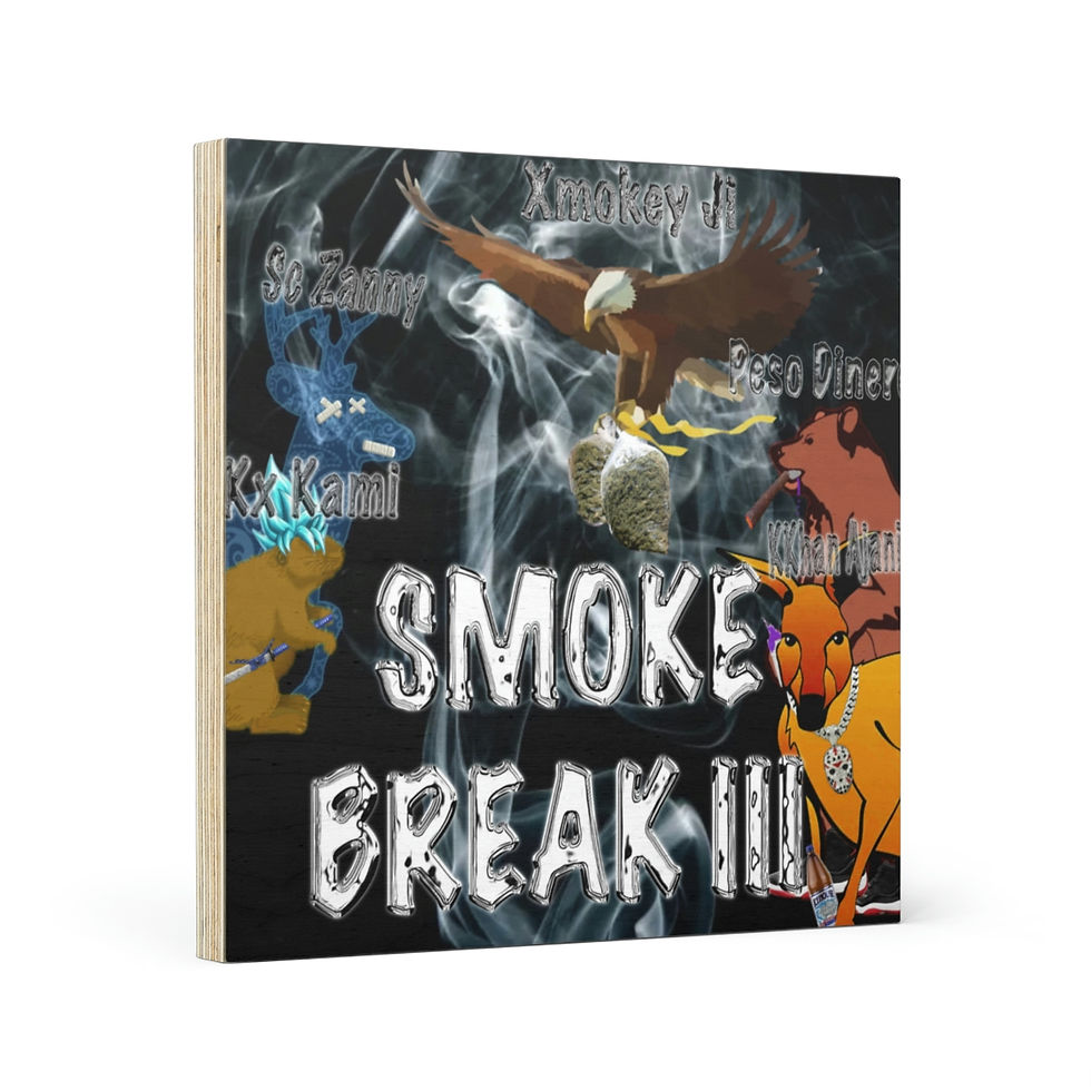Thumbnail: Smoke Break III Wood Canvas