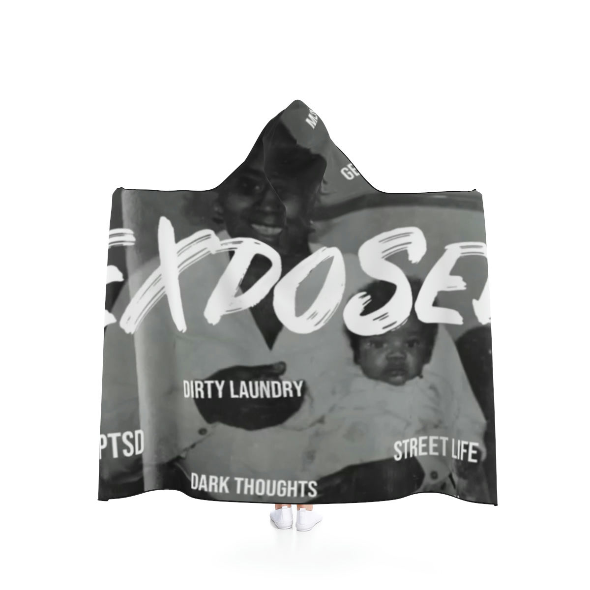 Exposed Hooded Blanket