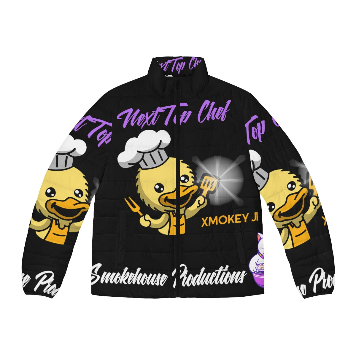 Next Top Chef Men's Puffer Jacket (AOP)