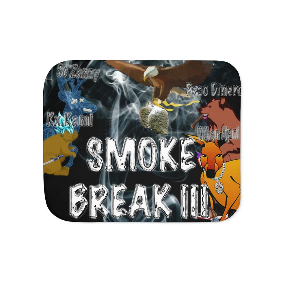 Thumbnail: Smoke Break III Sherpa Blanket, Two Colors