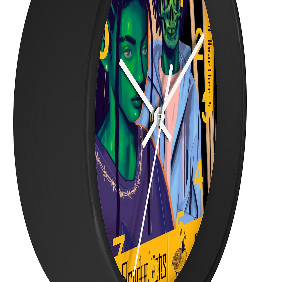Thumbnail: Wake N Bake N Heartbreak Wall clock