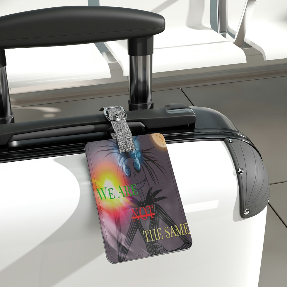 Thumbnail: We Are Not The Same Saffiano Polyester Luggage Tag, Rectangle