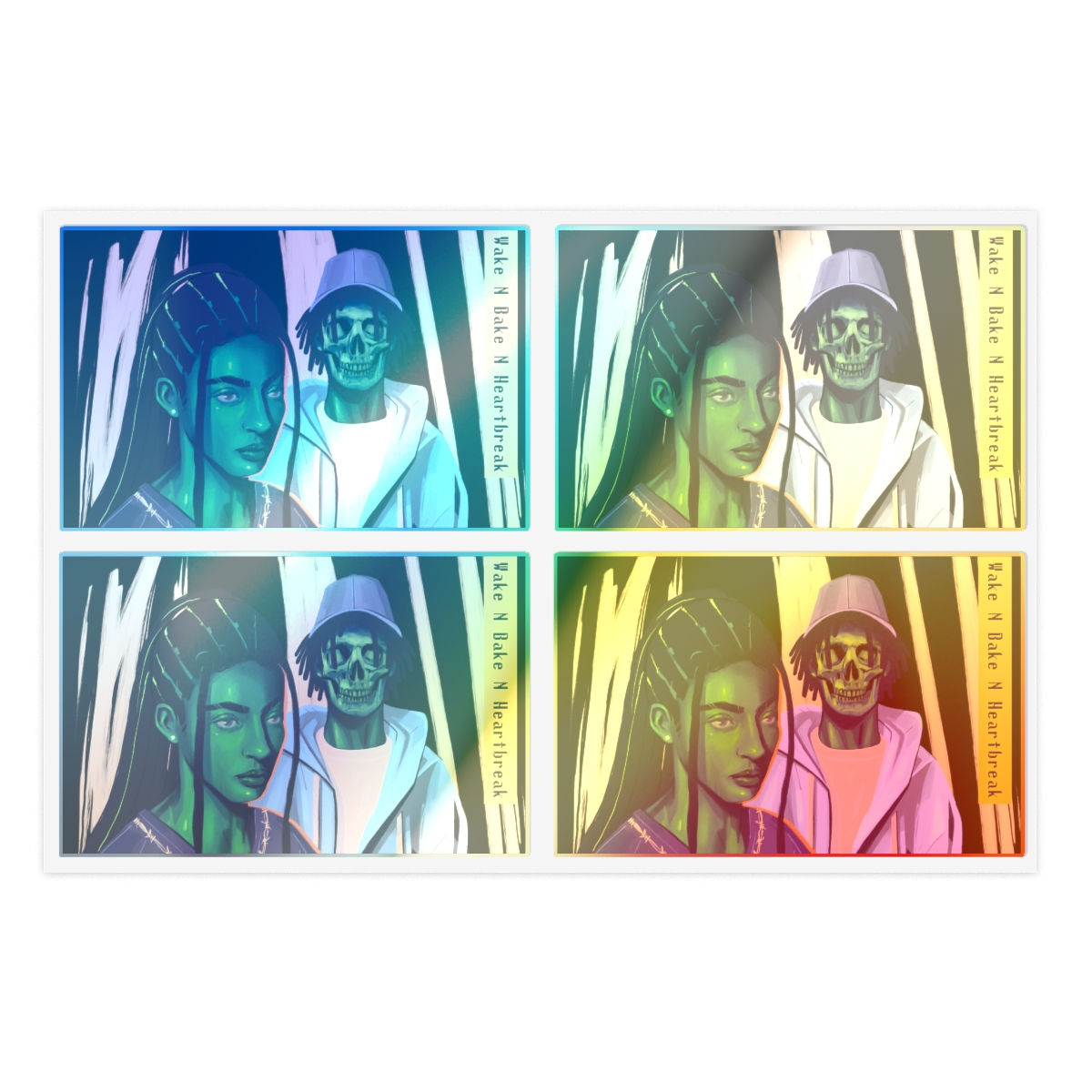 Wake N Bake N Heartbreak Sticker Sheets