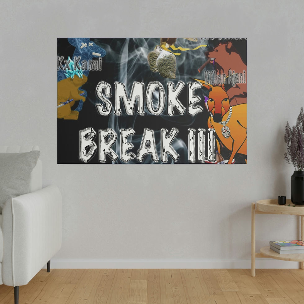 Thumbnail: Smoke Break III Matte Canvas, Stretched