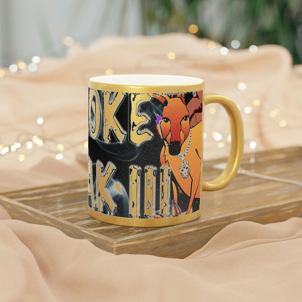 Thumbnail: Smoke Break III Metallic Mug (Silver\Gold)