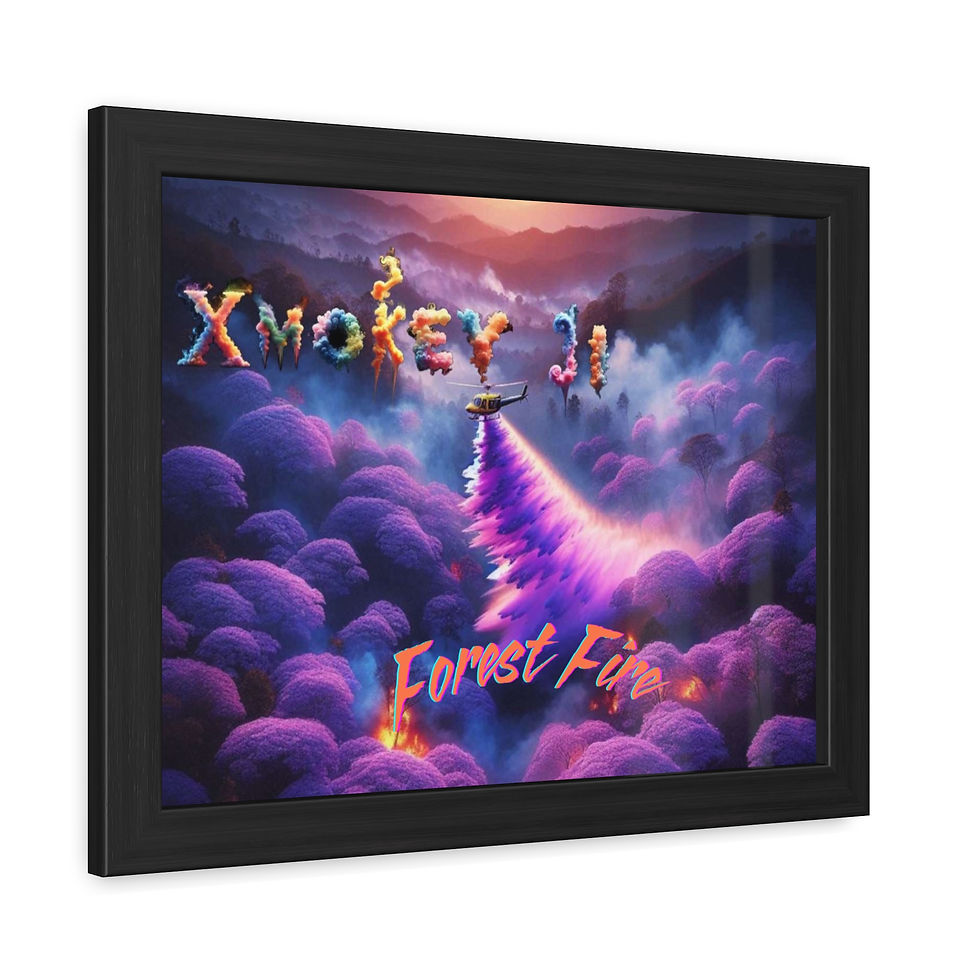 Thumbnail: Forest Fire Framed Poster, Horizontal