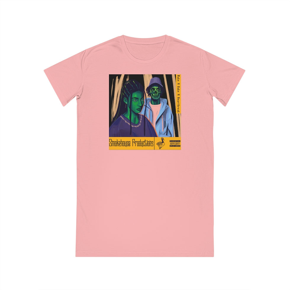 Thumbnail: Wake N Bake N HeartBreak Spinner T-Shirt Dress