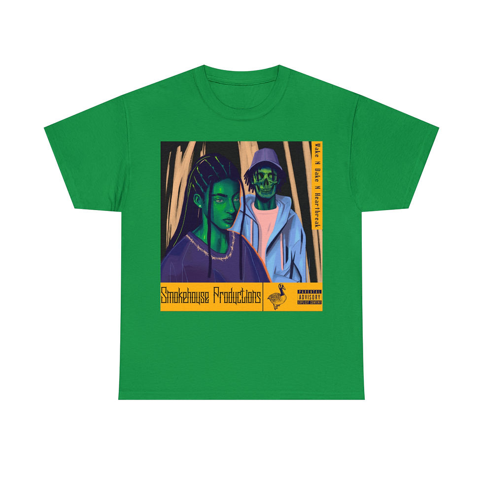 Thumbnail: Wake N Bake N HeartBreak Unisex Heavy Cotton Tee