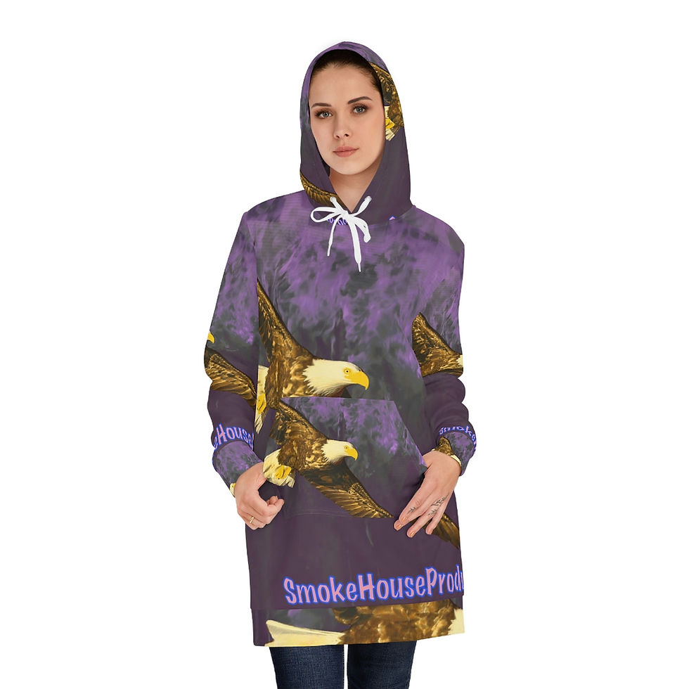 Thumbnail: SmokeHouse Women's Hoodie Dress (AOP)