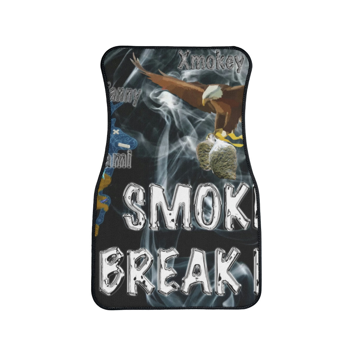 Smoke Break III Car Floor Mats, 1pc