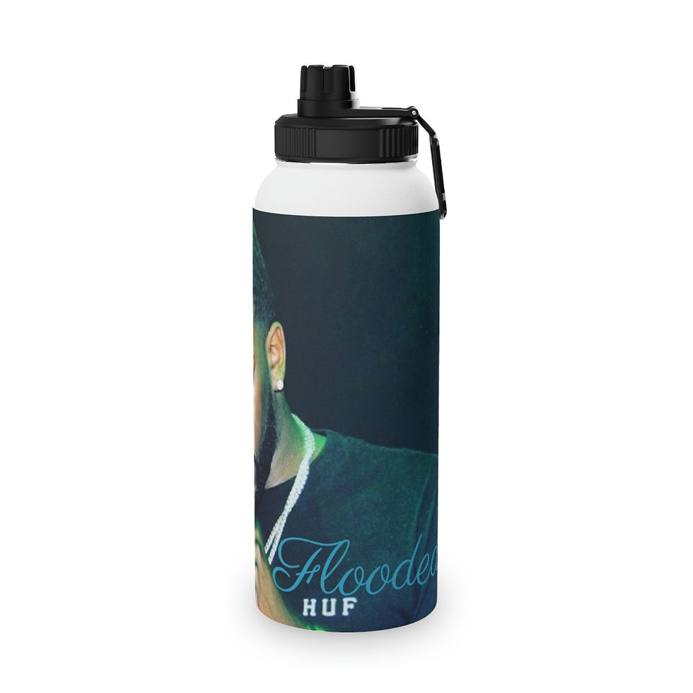 Thumbnail: Flooded Stainless Steel Water Bottle, Sports Lid