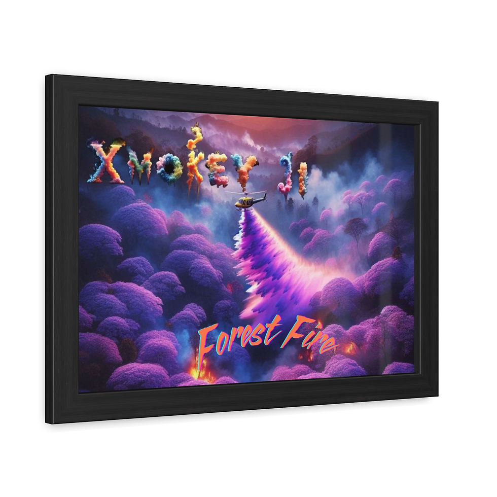 Thumbnail: Forest Fire Framed Poster, Horizontal